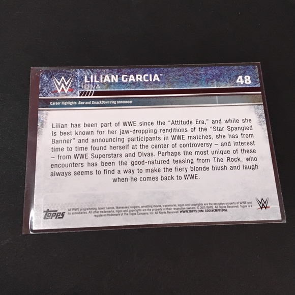 Topps Trading Card with Silver and Blue Accents - Picture 2 of 2